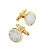 Engraved Centre Round Cufflinks