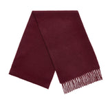 Luxury Merino Scarf in Claret