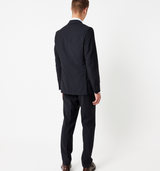The Rivington Semi Soft Suit in Black Wool & Mohair