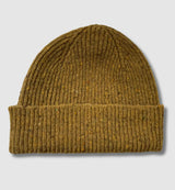 Donegal Wool Beanie in Ochre
