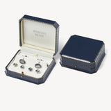 Oval Cufflinks & Dress Shirt Studs Set