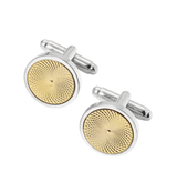 Engraved Centre Round Cufflinks