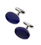Silver and Lapiz Lazuli Cufflinks