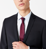 The Rivington Semi Soft Suit in Black Wool & Mohair