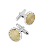 Engraved Centre Round Cufflinks