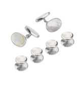 Oval Cufflinks & Dress Shirt Studs Set