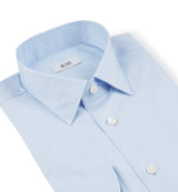 Drake Duca Cotton Shirt in Pale Blue