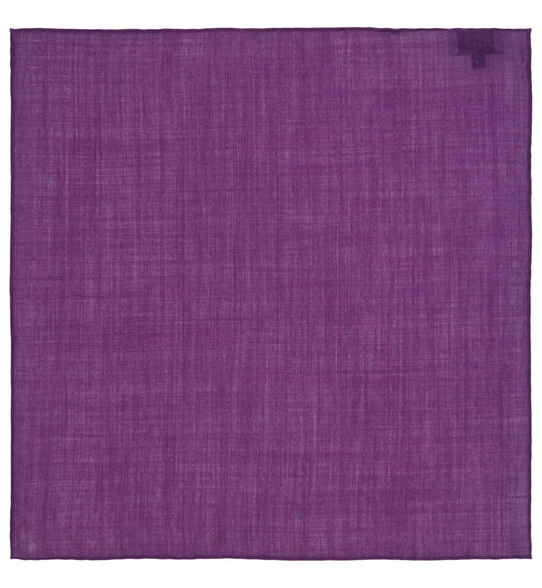 Luxury Silk Gauze Pocket Square in Purple