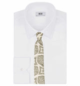 Illustrative Print Silk Tie