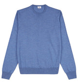 Hoi Polloi Merino Crew Neck in Denim Blue