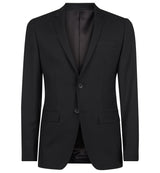 The Rivington Semi Soft Suit in Black Wool & Mohair