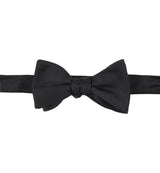 Self-Tie Black Silk Bow Tie