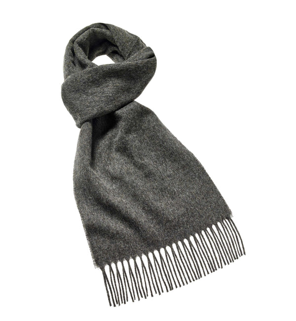 Luxury Merino Scarf in Dark Charcoal