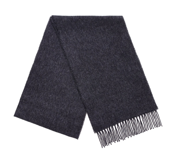 Luxury Merino Scarf in Dark Charcoal