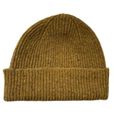 Donegal Wool Beanie in Ochre