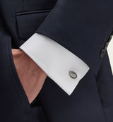 Oval Cufflinks & Dress Shirt Studs Set