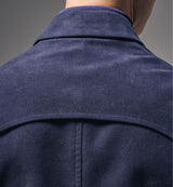The Hanbury Moleskin Coat in Navy