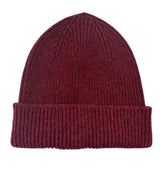 100% Merino Wool Beanie in Redwood
