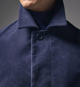 The Hanbury Moleskin Coat in Navy