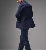 The Hanbury Moleskin Coat in Navy