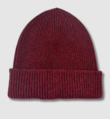 100% Merino Wool Beanie in Redwood