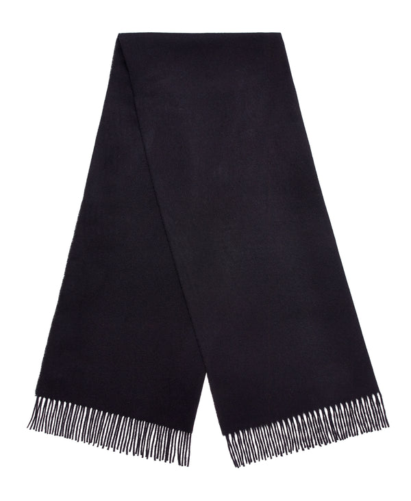 Wide Luxury Merino Scarf in Black