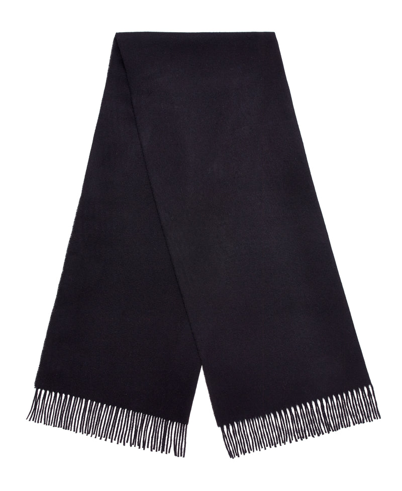 Wide Luxury Merino Scarf in Black