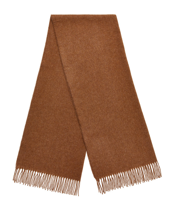 Wide Luxury Merino Scarf in Chocolate