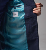 The Hanbury Moleskin Coat in Navy