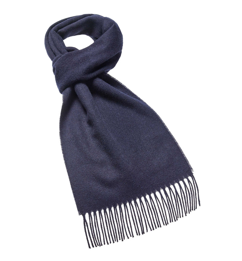 Luxury Merino Scarf in Navy