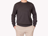 Hoi Polloi Merino Crew Neck in Anthracite