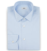 Drake Duca Cotton Shirt in Pale Blue