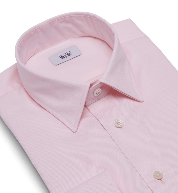 Ritz Slim Fit Cotton Shirt in Pink