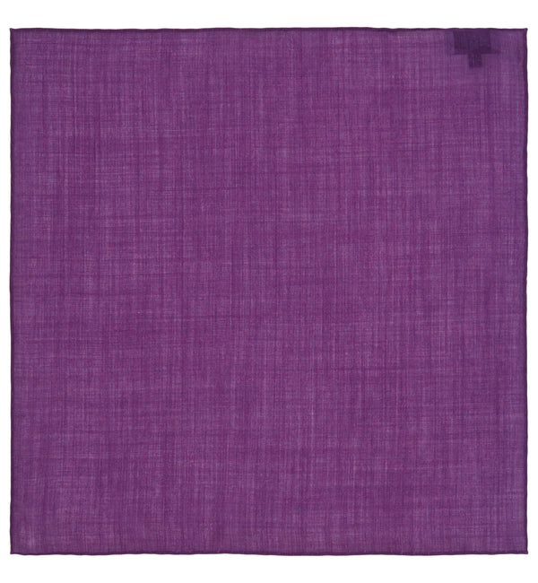 Luxury Silk Gauze Pocket Square in Purple