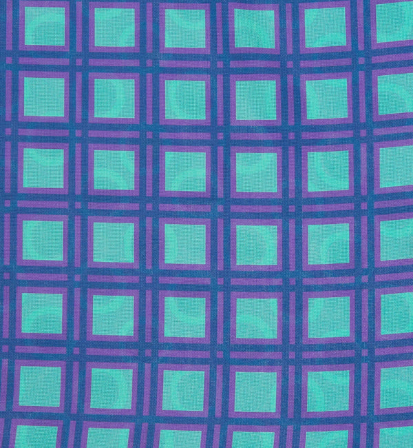 Double Sided Print Pocket Square Mint Square