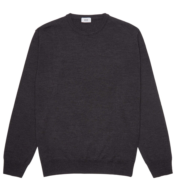 Hoi Polloi Merino Crew Neck in Anthracite