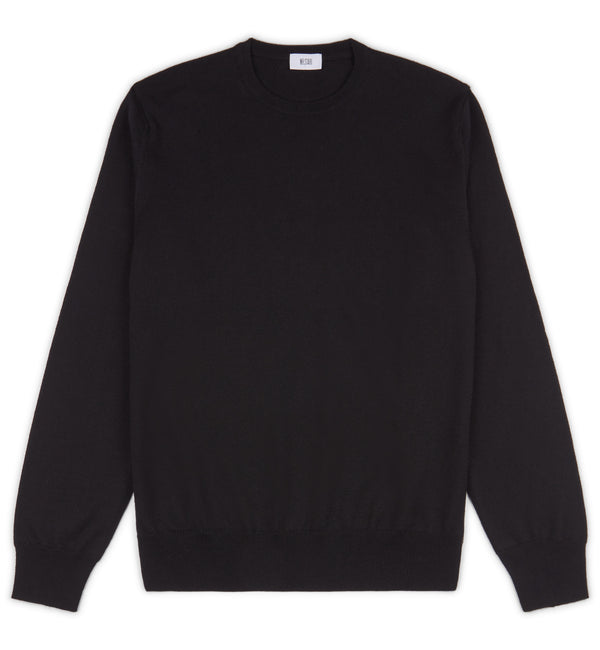 Hoi Polloi Merino Crew Neck in Black