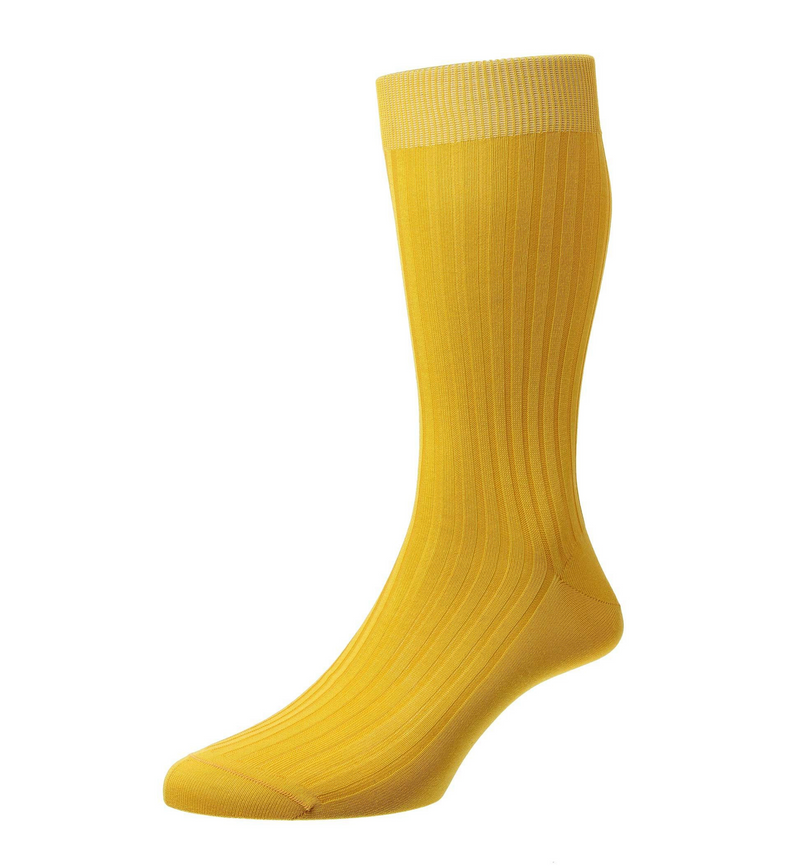 Danvers Fine Ribbed Socks by Pantherella
