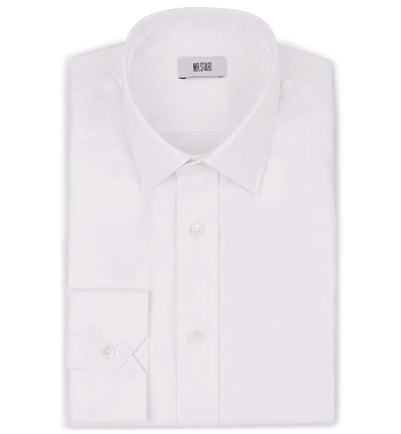 Ritz Slim Fit Cotton Shirt in Villa Weave