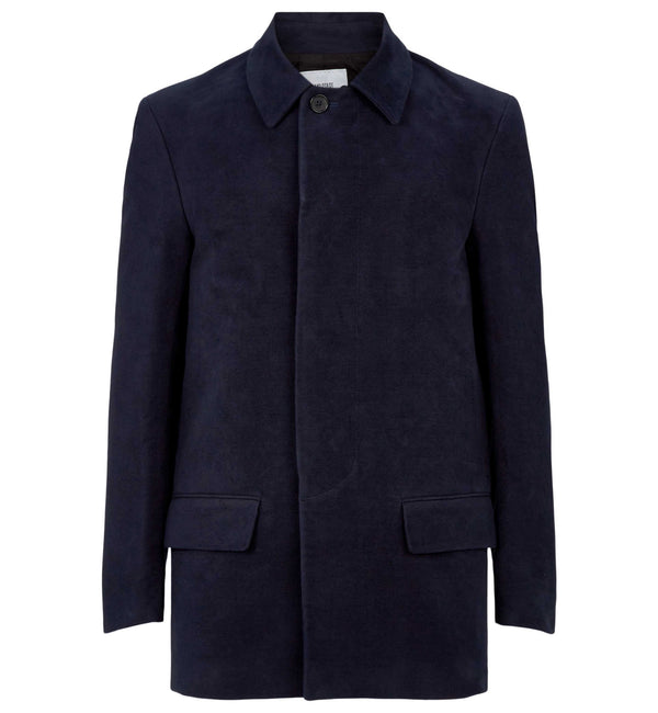 The Hanbury Moleskin Coat in Navy